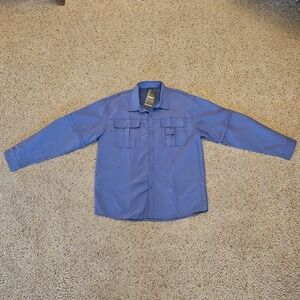 TACVASEN Tactical Shirt Mens L Outdoor Sports Removable Sleeves Vented